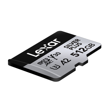 Karta pamięci Lexar High-Performance Silver Plus microSDXC 512GB + adapter