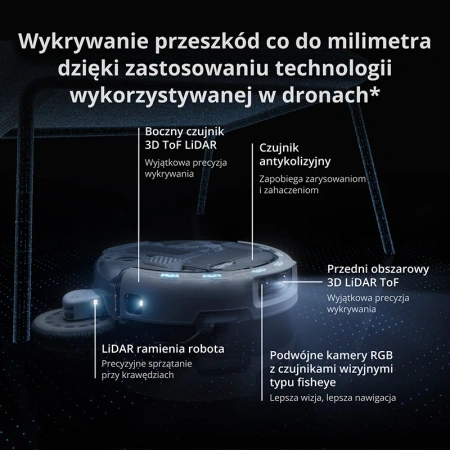 Robot sprzątający DJI ROMO A2 ze stacją