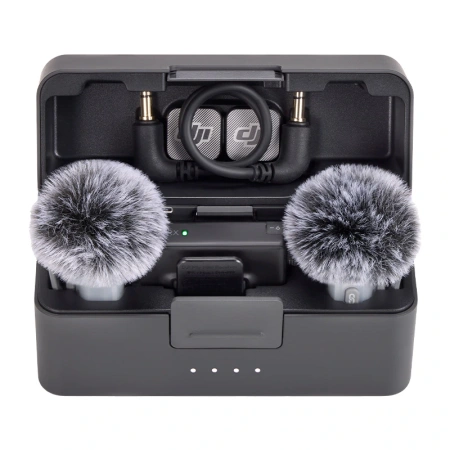 System mikrofonów bezprzewodowych DJI Mic Mini 2 (2 TX + 1 RX + Etui ładujące) 