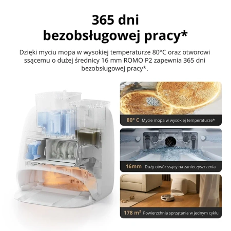 Robot sprzątający DJI ROMO A2 ze stacją