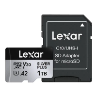 Karta pamięci Lexar High-Performance Silver Plus microSDXC 1TB + adapter