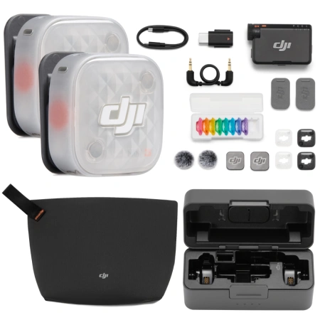 System mikrofonów bezprzewodowych DJI Mic Mini 2S (2TX + 1RX + etui ładujące)