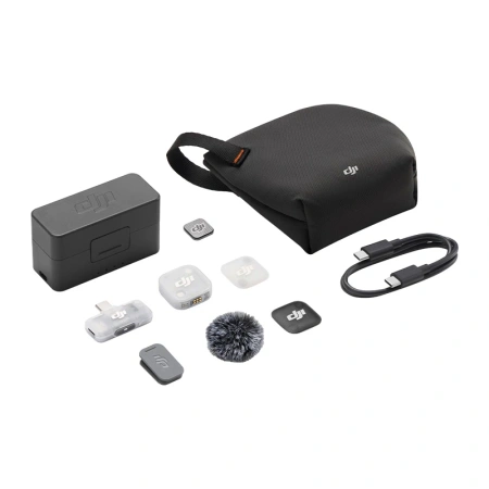 System mikrofonów bezprzewodowych DJI Mic Mini 2 (1 TX + 1 Mobile RX + Etui ładujące)