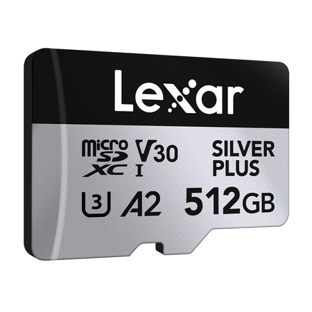Karta pamięci Lexar High-Performance Silver Plus microSDXC 512GB + adapter