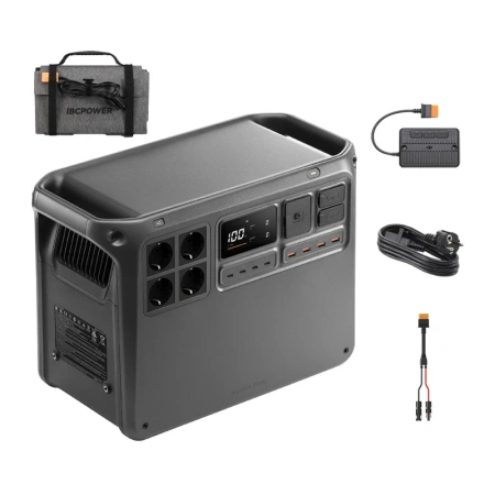 Zestaw DJI Power 2000 + panel solarny 200W + adapter MPPT + kabel MC4
