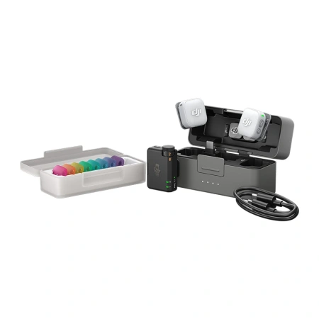 System mikrofonów bezprzewodowych DJI Mic Mini 2 (2 TX + 1 RX + Etui ładujące) 