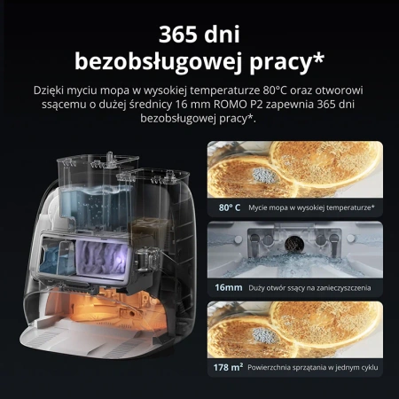 Robot sprzątający DJI Romo P2 Clean More Combo