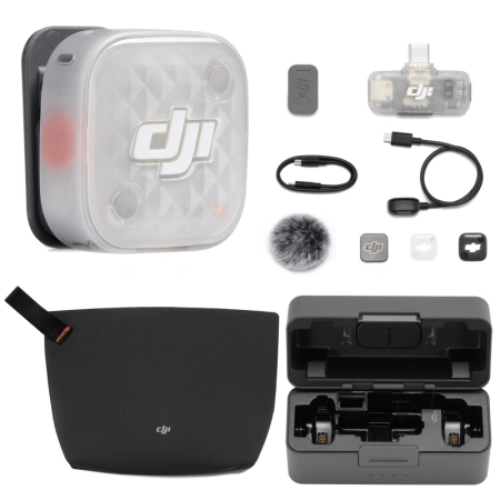 System mikrofonów bezprzewodowych DJI Mic Mini 2S (1TX+ 1RX mobile + etui ładujące)