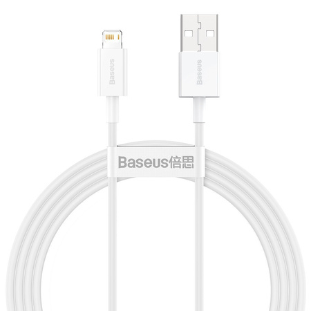 Kabel USB do Lightning Baseus Superior Series, 2.4A, 1.5m (biały)