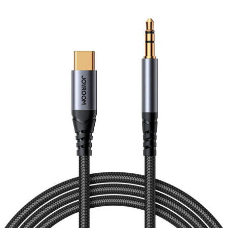 Kabel audio mini jack 3,5mm AUX Baseus Yiven 1m (czarno-srebrny)