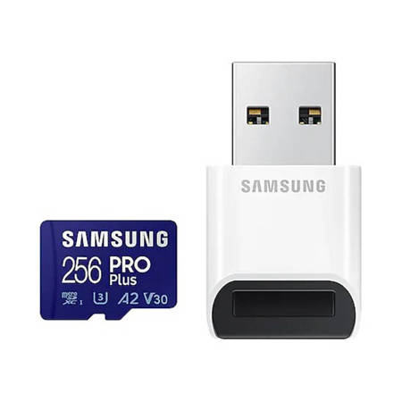 Karta pamięci Samsung microSDXC PRO Plus 256GB z czytnikiem