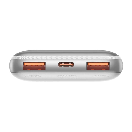 Powerbank Baseus Bipow Pro 10000mAh, 2xUSB, USB-C, 20W (biały)