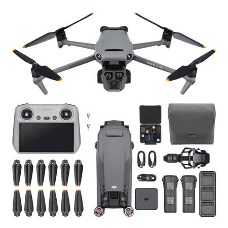 Zestaw Dron DJI Mavic 3 Pro Fly More Combo (DJI RC) + Szkło hartowane