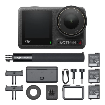 Zestaw Kamera DJI Osmo Action 4 Adventure Combo + Care Refresh (dwuletni plan)