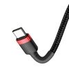 Kabel Baseus Cafule PD czarno-czerwony - USB-C 1 m QC 3.0 3A
