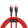 Kabel PD Baseus Cafule czerwony - typ C 1m 3A