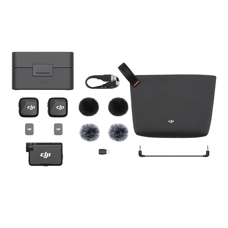 System mikrofonów bezprzewodowych DJI Mic Mini (2 TX + 1 RX + Etui ładujące) 